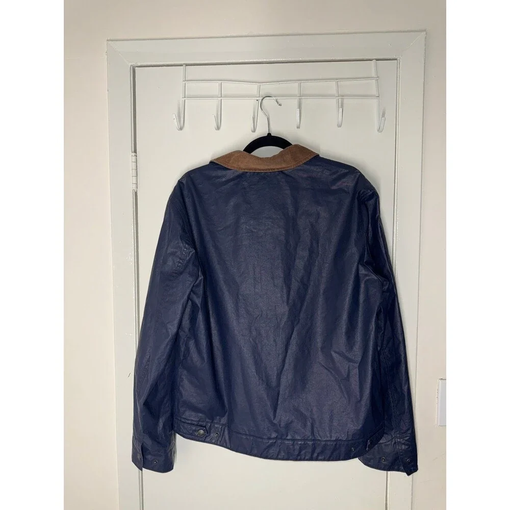 Vintage Levi’s Waxed Field Jacket Brown Corduroy Collar Workwear Coat